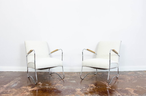 Sillones estilo Bauhaus, años 50, Polonia, juego de 2