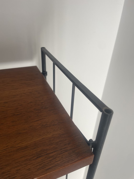 Image 1 of Vintage modular string wall system with cabinet