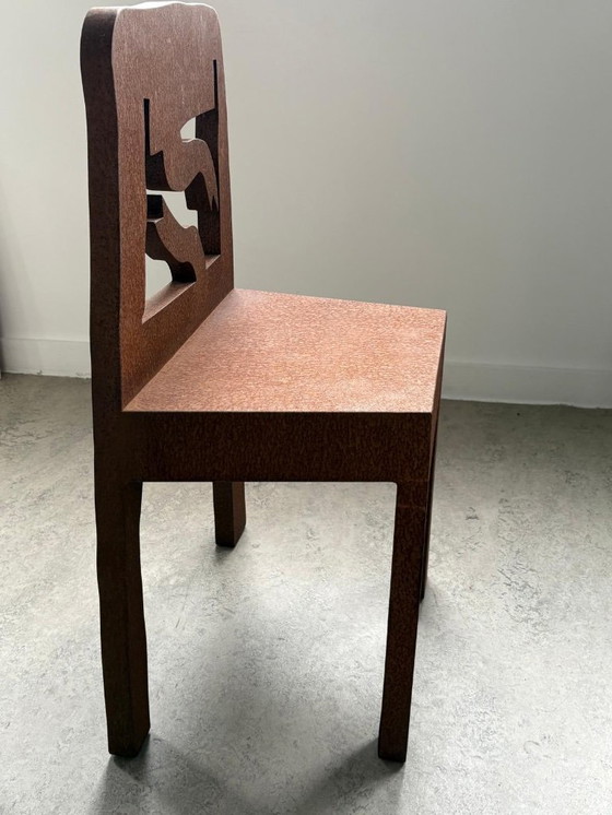 Image 1 of Klaas Gubbels, iron oxidized chair object