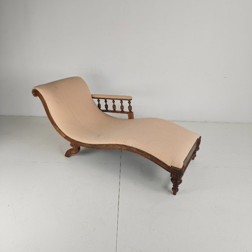 Chaise longue / divano letto antico della fine del XIX secolo - Inghilterra