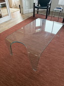 Mesa de centro de cristal
