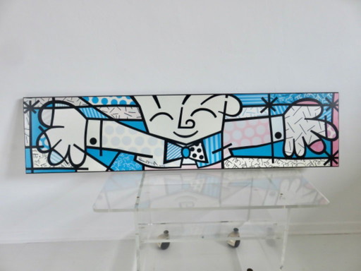 Romero Britto - The Hug - MDF - 136cm x 33cm