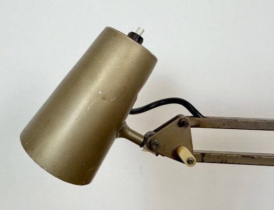 Vintage Brown Adjustable Architect Table Lamp, 1960s – Iron, Metal (photo 5 of 23)
