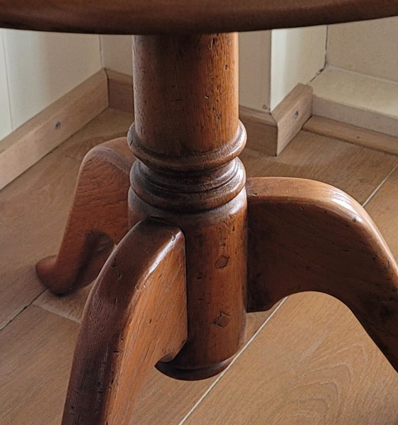Image 1 of Vintage eiken bijzettafel
