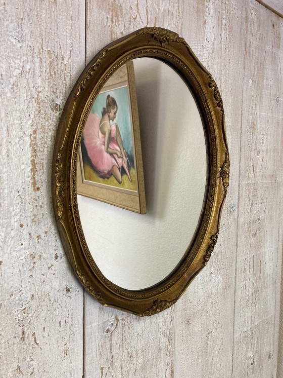 Image 1 of Antieke ovale spiegel