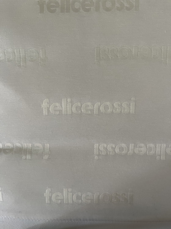 Image 1 of Fauteuil Felicerossi en cuir robuste marron/blanc