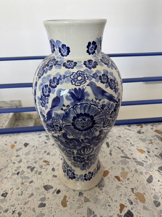 Włocławek Fajans – Leokadia Jaśkiewicz – Vaso dipinto a mano alto 1 metro – Oggetti decorativi, Other (photo 5 of 5)