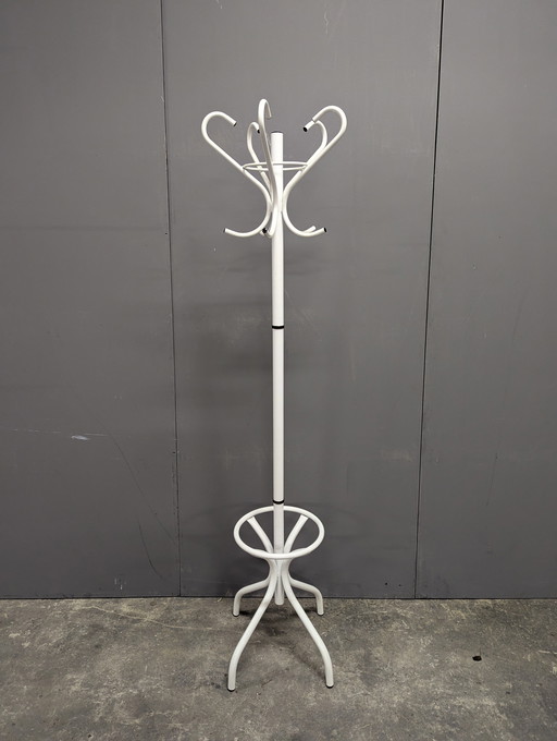 Appendiabiti vintage in metallo bianco, anni '70