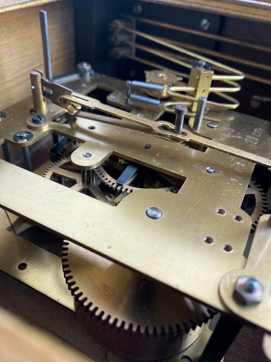 Image 1 of Vintage Kieninger wall clock - mechanical - 1950s/60s