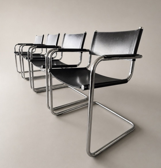 Image 1 of 4 originale Mart Stam S34 Stühle – Goethe-Institut, ca. 1970er Jahre