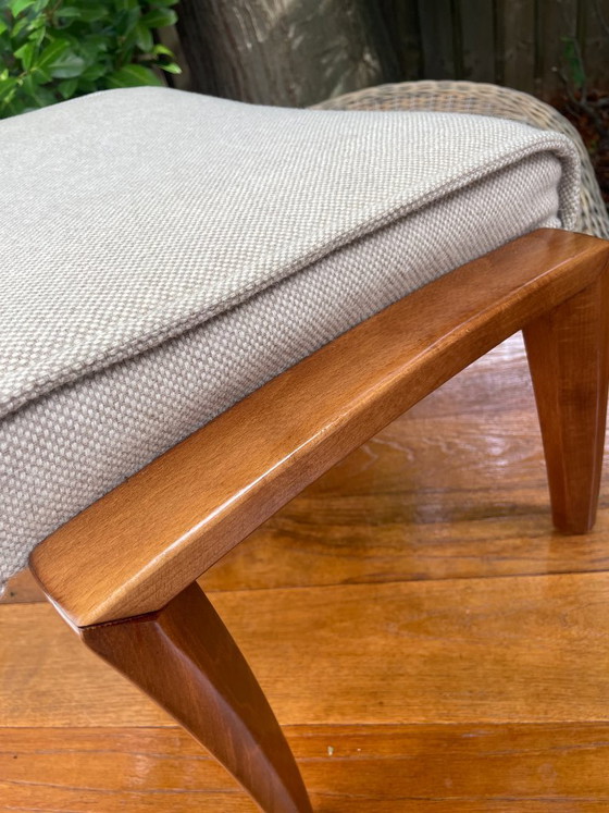 Farstrup Mobler Deense Voetenbank Pouf – Hockers en poefs, Textile, Wood (photo 7 of 16)