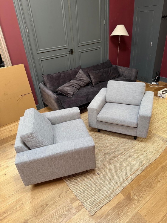 Image 1 of Divano a 1 posto Zuiver Jean Grigio (2 pezzi)