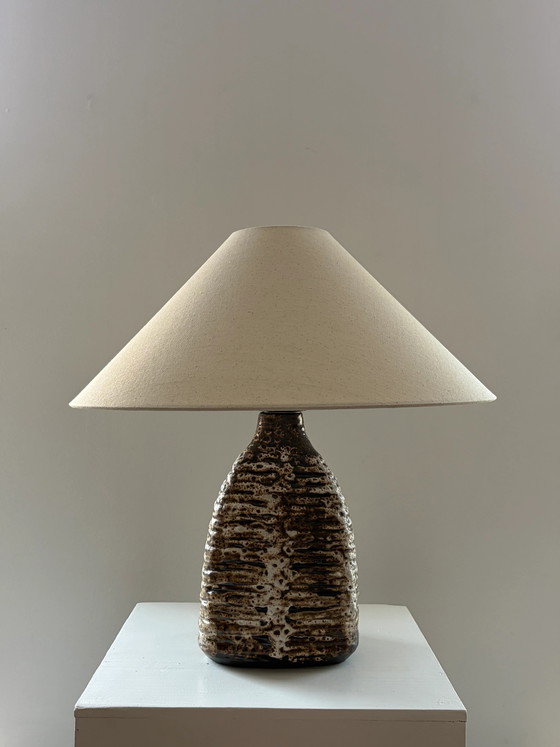 Lampe de table vintage en céramique Fat Lava – Ceramic, Cotton, Scandinavian (photo 4 of 6)