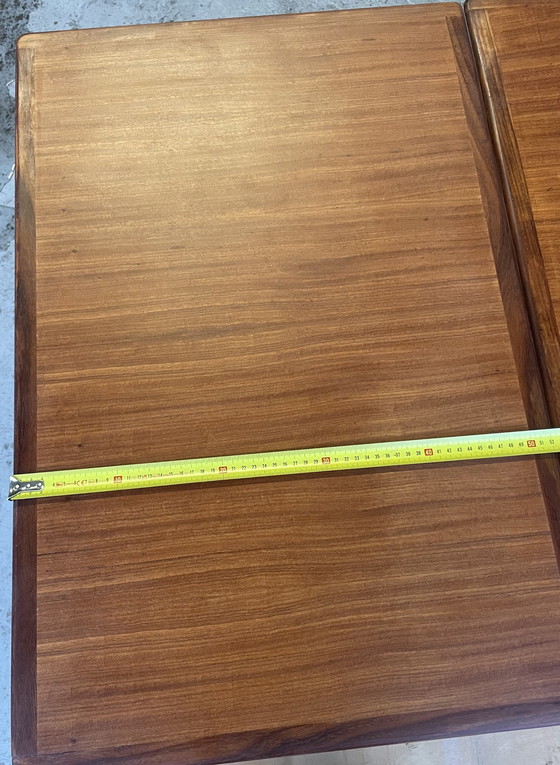 Image 1 of Mid-Century vintage uitschuifbare eettafel met 4 stoelen 