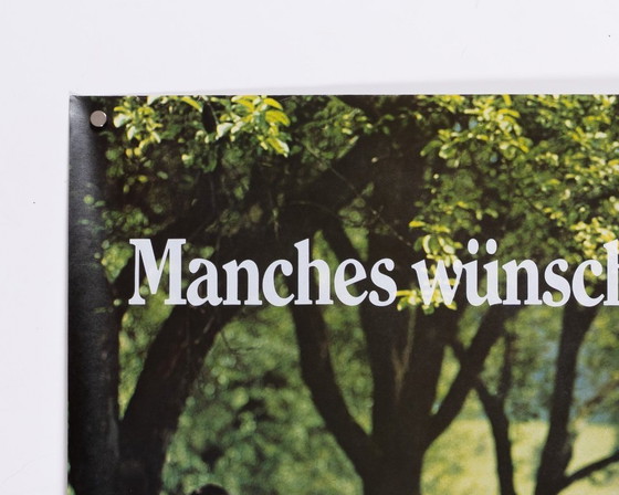 Image 1 of Porsche – Manches Wünscht Man Sich, Seit Man Denken Kann. – 1970s – Original Vintage Advertising Poster – Vintage – 76x102 cm