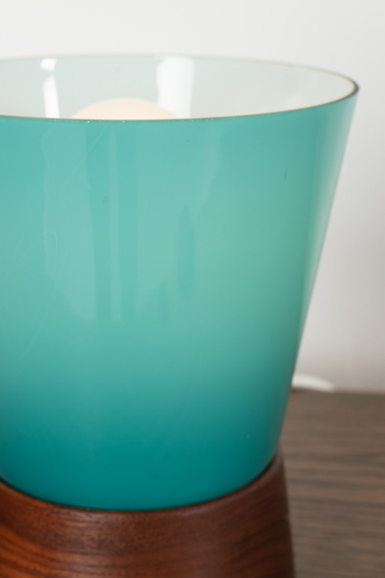 Image 1 of Teak table lamp