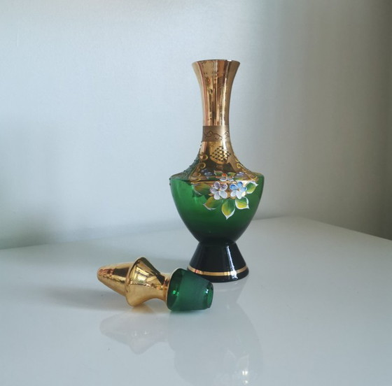 Image 1 of MURANO-GLASFLES OF -FLES EN ZES GLASJES