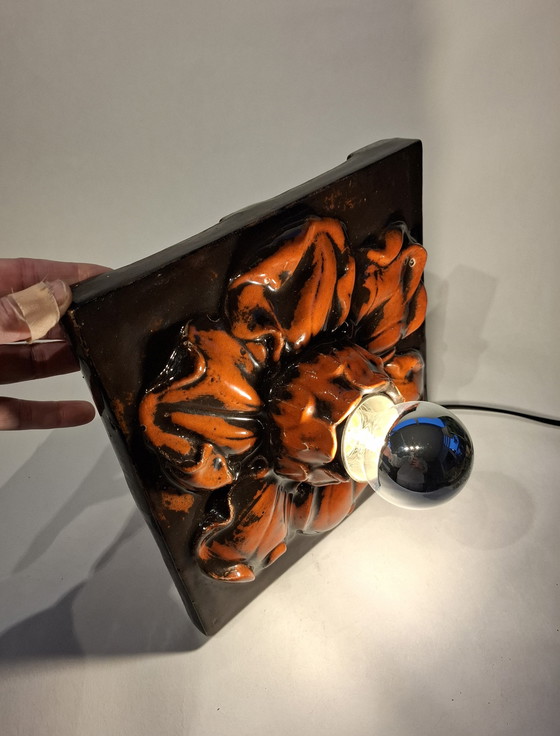 Image 1 of Grande lampada da parete in ceramica vintage