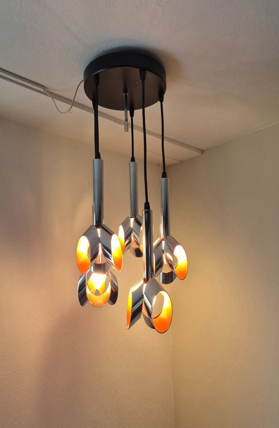 Image 1 of Vintage pendant lamp - Cascade by Massive - 1970s