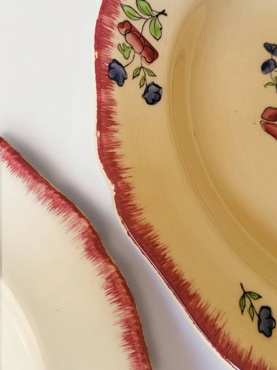 6 deep plates in Gien earthenware, Lorraine model – Crockery, Porcelain (photo 8 of 11)