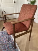 Fauteuil Fristho vintage, nouveau revêtement