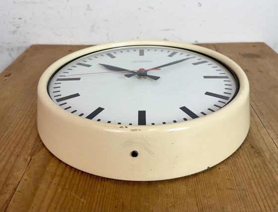 Image 1 of Vintage Beige School Wall Clock from Van Doorn, 1960s