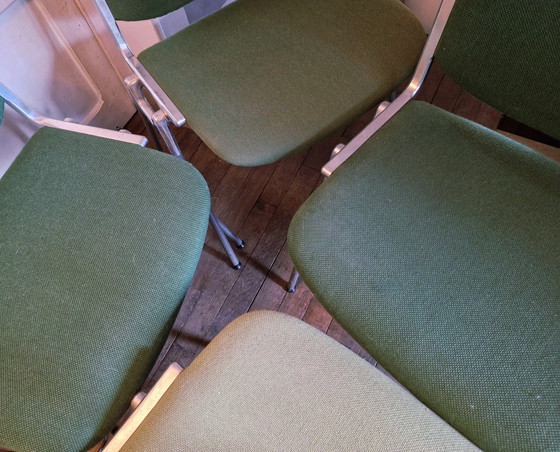 Image 1 of 🍏 series of 6 DSC 106 Chairs Giancarlo Piretti / Anonima Castelli, 1965, 70 Stamped