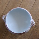Große Steingutschale/Salatschüssel aus dem 19. Jahrhundert aus der Sammlung St. Amand, Boule de Neige