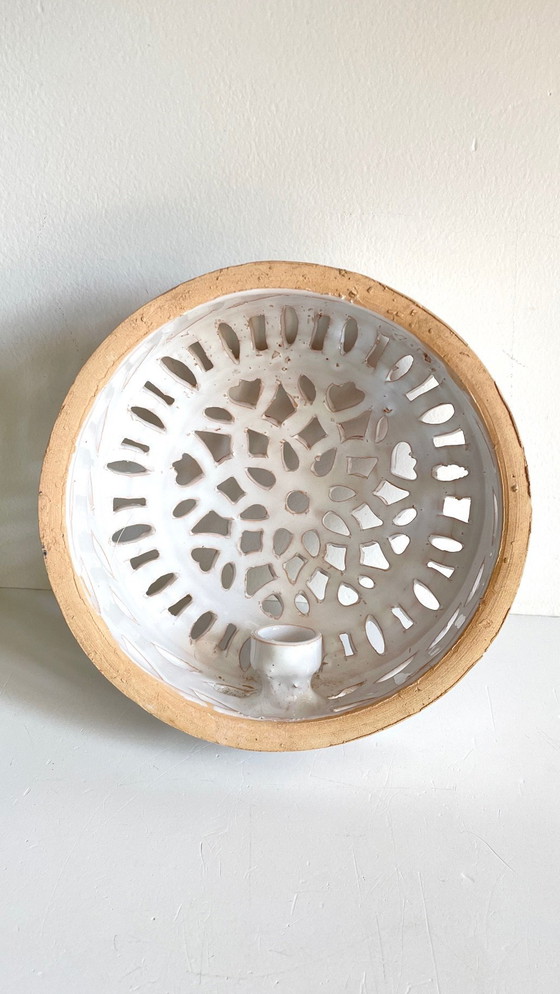 Image 1 of Lámpara de pared de terracota esmaltada artesanal en el centro de Burdeos