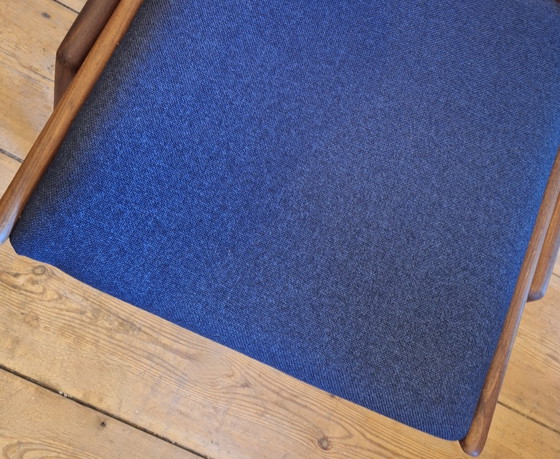 Image 1 of Set of 4 Solid Teak Dining Chairs, Denmark 1960s