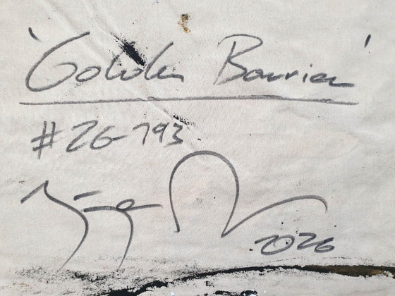 Jürgen Angeler - Gouden Barrière, Schilderijen & Tekeningen, Canvas, Zwart, Abstract (foto 8 van 14)