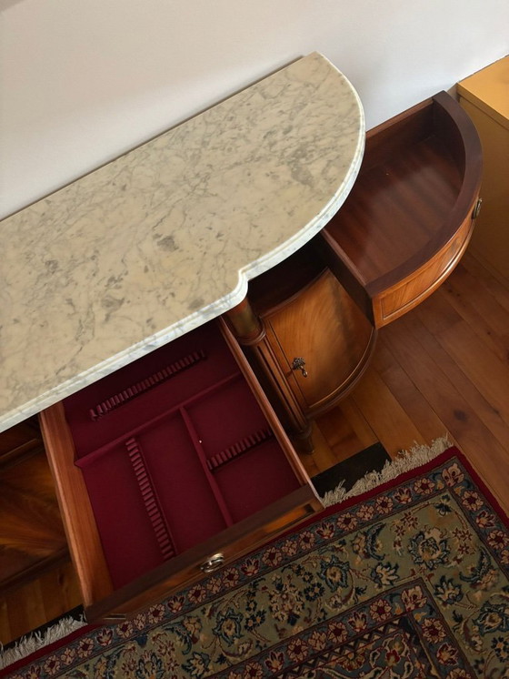 Image 1 of Dressoir en barkast Louis XVI style 