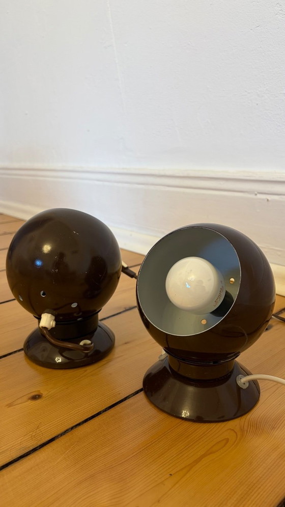 Vintage Eyeball Lamp Space Age – Benny Frandsen for Horn – 70s – E. S. Horn, Table lamps, Metal (photo 6 of 7)