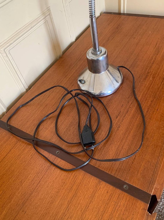 Lampade da officina vintage Jumo – Lampade da lettura, Cast Iron, Chrome, Bauhaus (photo 10 of 12)