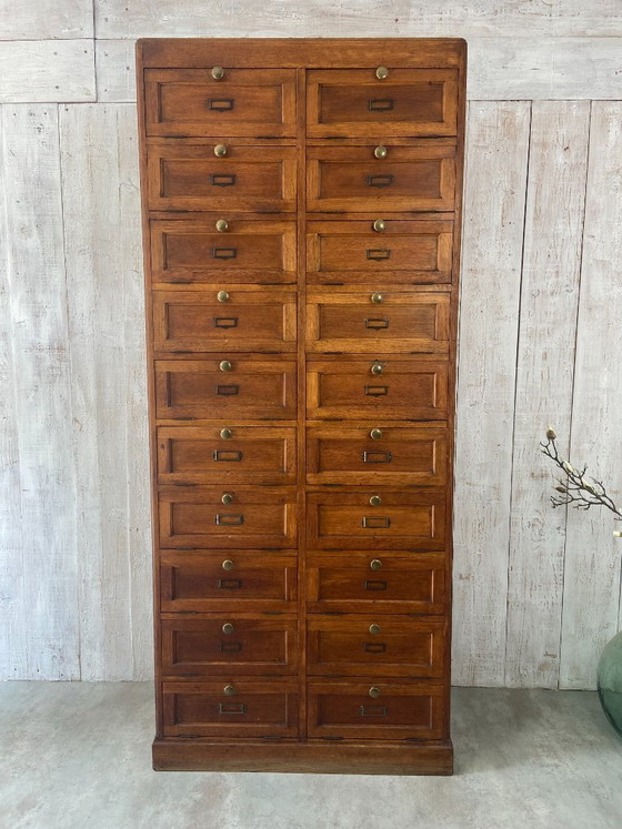 Vecchio Mobile da Lavoro – Mobili archivio, Legno, Ottone (photo 10 of 21)