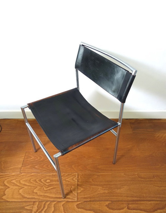 Martin Visser SE 06 Sedia da pranzo/da comodino Prima serie – Spectrum, Sedie da pranzo, Leather, Metal (photo 14 of 19)