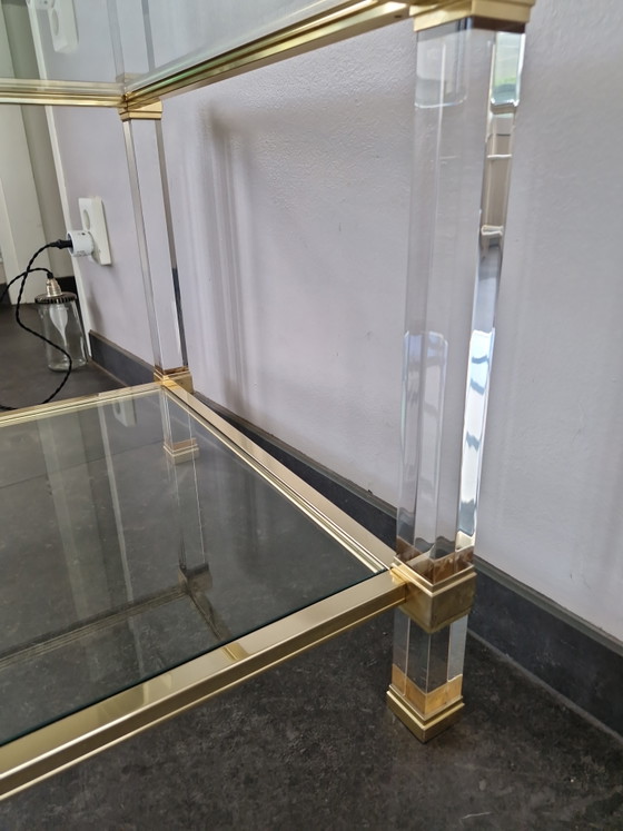 Pierre Andel Paris Vintage Salontafel – Pierre Vandel, Glass, Metal (photo 5 of 6)