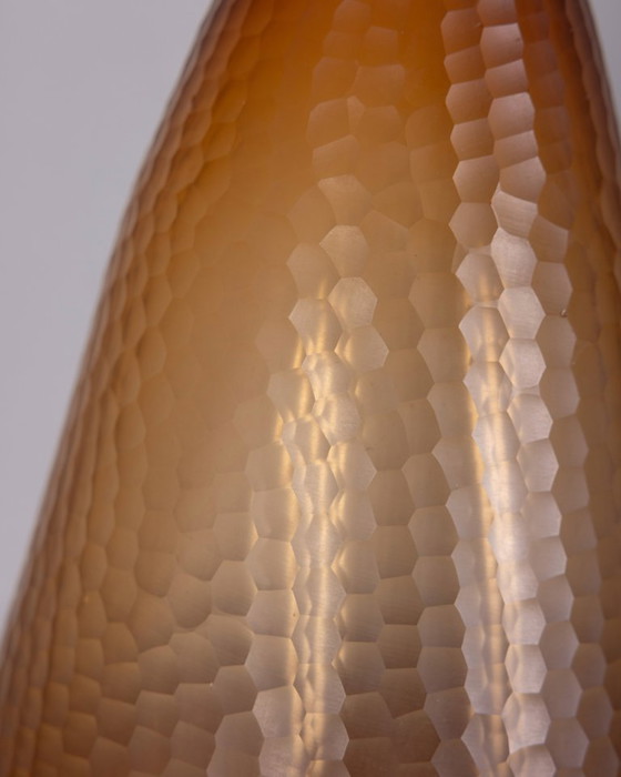 Image 1 of GRANDE VASO IN VETRO DI MURANO BATTUTO VINTAGE ANNI 50 DESIGN CARLO SCARPA PER VENINI