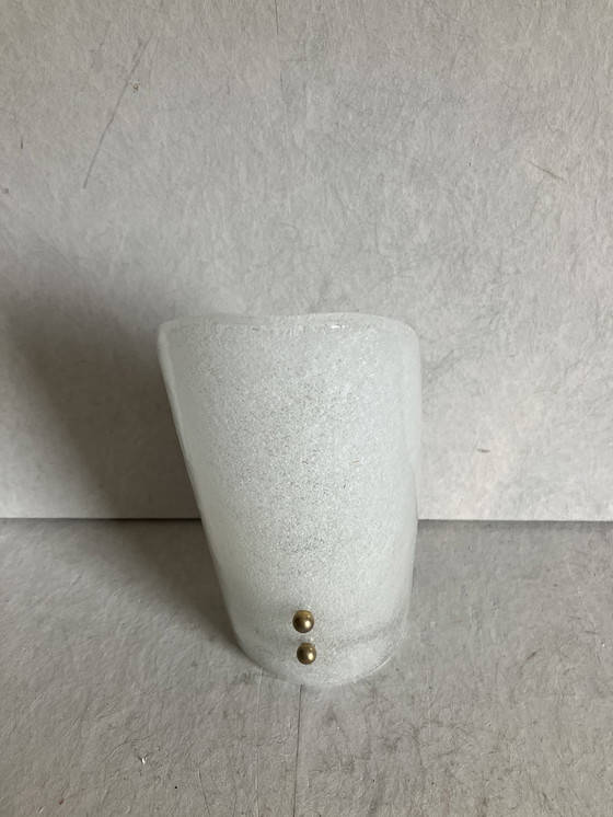 Image 1 of Lampada da parete in vetro ghiaccio vintage J.T.Kalmar Austria 1960