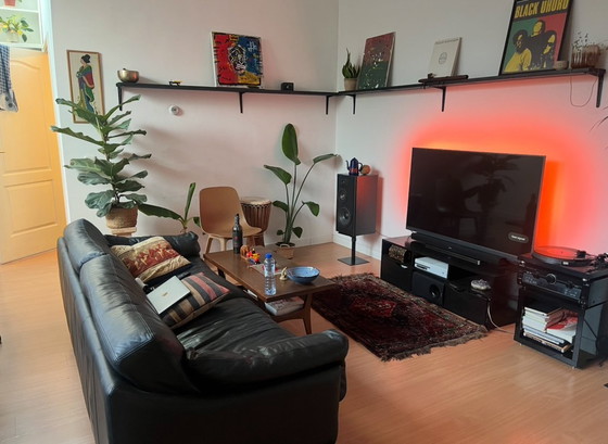 Image 1 of Divano in pelle scandinavo di metà secolo