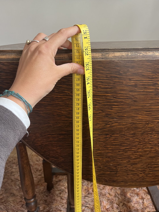 Image 1 of Antique side table foldable 