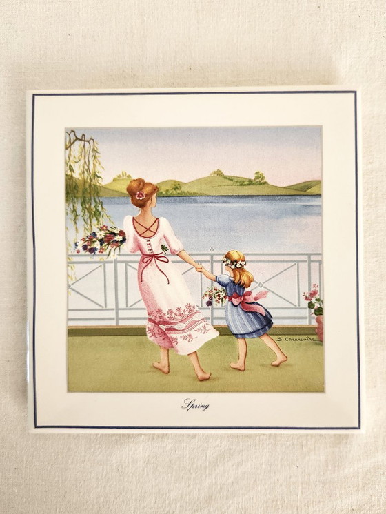 Image 1 of Piastrelle vintage Villeroy & Boch 4 seasons trivet