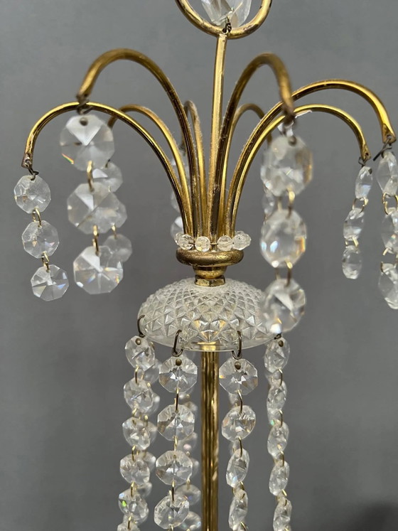 Girandole. Brass, crystal, bronze. – Table lamps (photo 3 of 7)