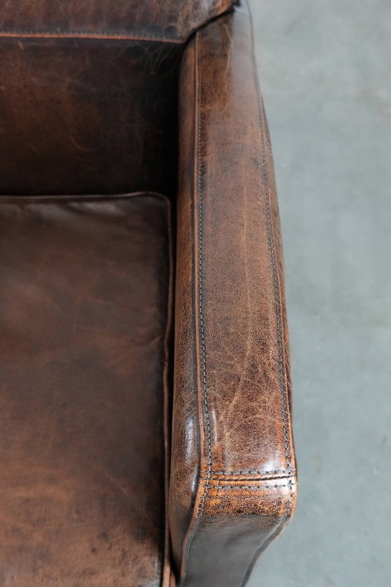 Image 1 of 2 eleganti poltrone di design in pelle di pecora con splendidi colori intensi e un design senza tempo