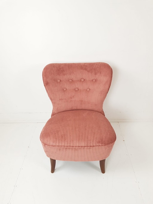 Artifort Theo Ruth Cocktailstoeltje | Clubfauteuil Roze Rib