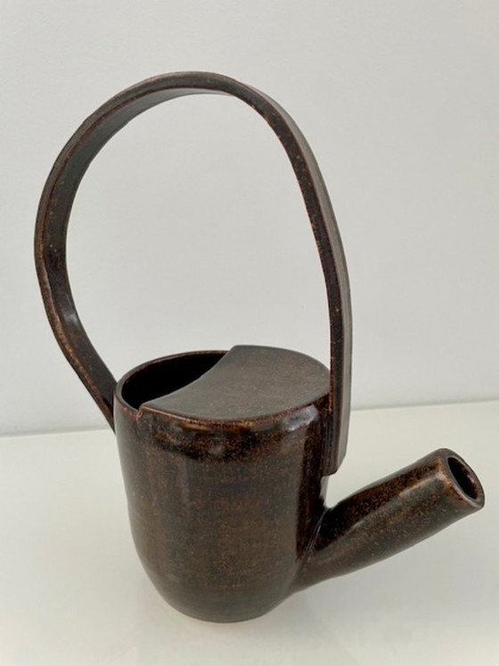 Image 1 of Unique handmade vintage ceramic watering can