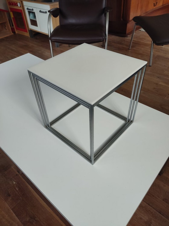 PKJ71 Poule Kjaerholm Nesting Tables Dänemark 1957, PK71 Nesting Tables Poul Kjaerholm, Beistelltische (Foto 10 von 15)