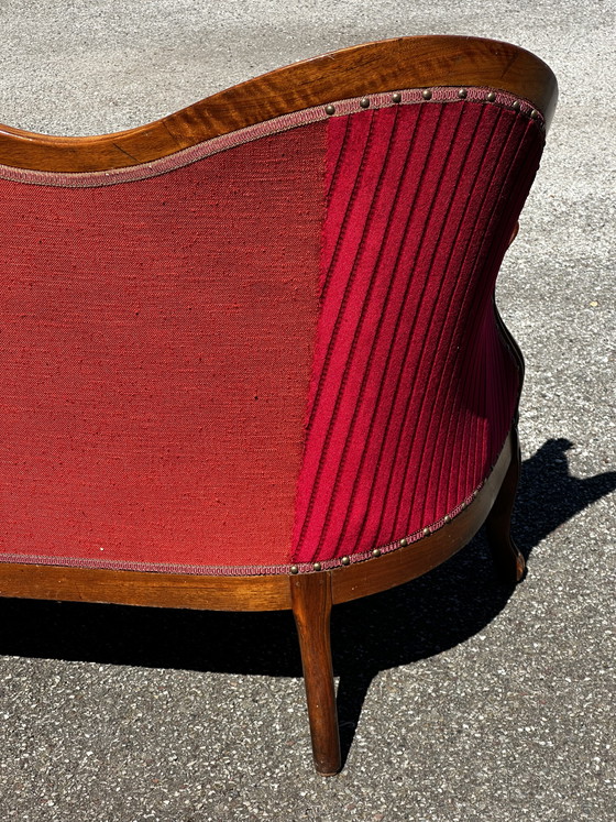 Image 1 of Louis XV style sofa in molded wood - 19th century