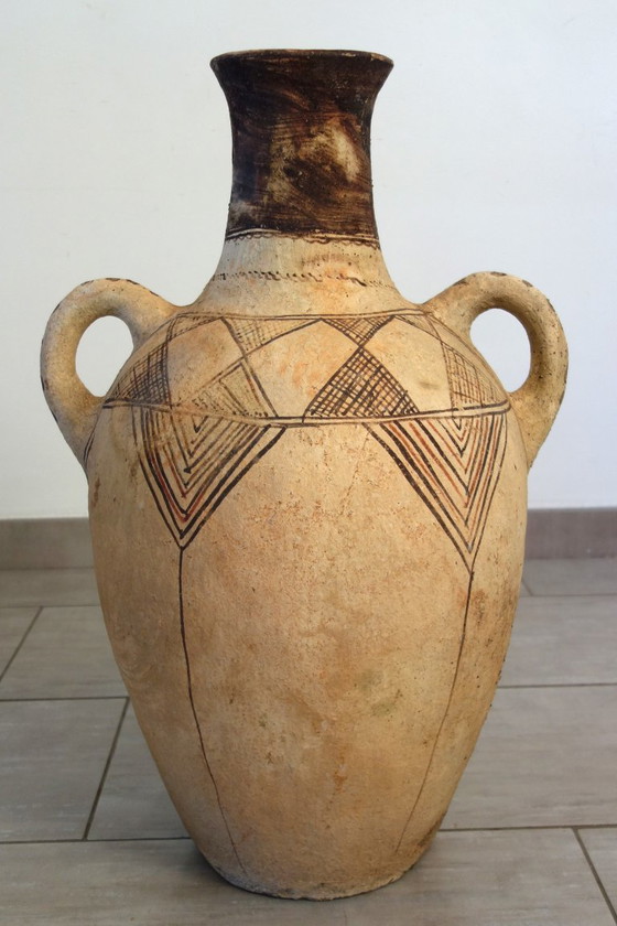 Großer Terrakotta-Krug aus der Rif-Region, Marokko, Höhe 70 cm – Dekorative Objekte, Other (photo 4 of 15)
