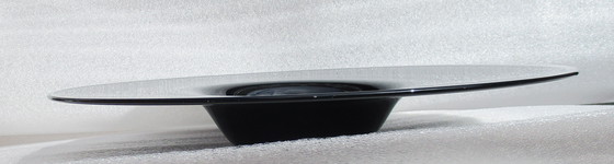 Image 1 of Large Bowl, 58 cm, 4.5 KG, Black With Transparent Piping, Made In Denmark